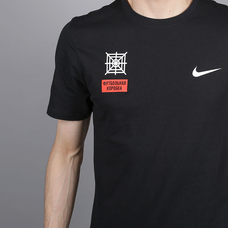 мужская черная футболка Nike Core CTN Ss Crew CD6364-010 - цена, описание, фото 2